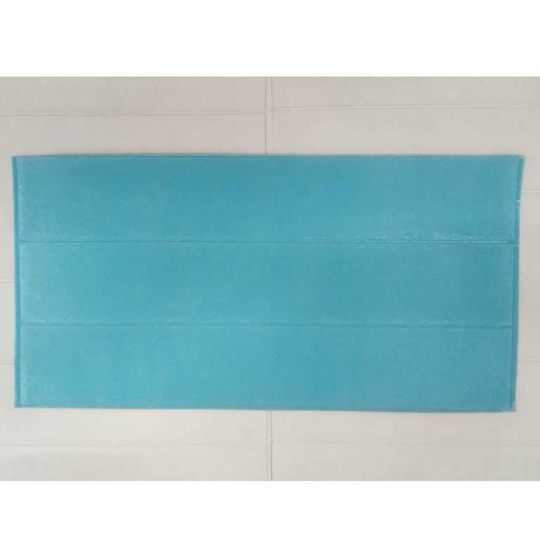 ⭐Gogoland⭐ Wallpaper Dinding Foam 3D Kecil Motif Batu Bata / Walpaper Stiker Dinding Dekorasi Kamar R535-KAYU BIRU LANGIT