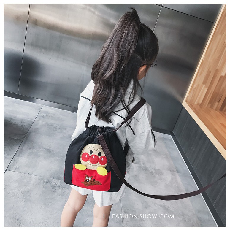 [LOGU] Tas backpack santai anpanman anak, Tas ransel breadman bacteria man