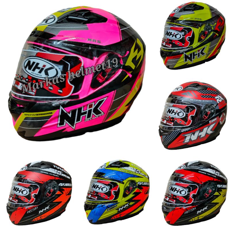Helm full face NHK RX9 Motif Double Visor