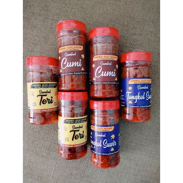 

sambal Uleg mamak paket isi 5botol