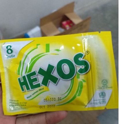 

Hexos lemon mint isi 8 (Per 10 Sachet)