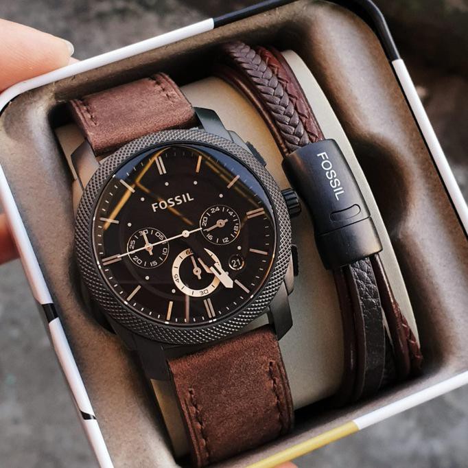 JAM TANGAN PRIA MERK FOSIL TYPE FS 4656 FULL SETT JTP-1127