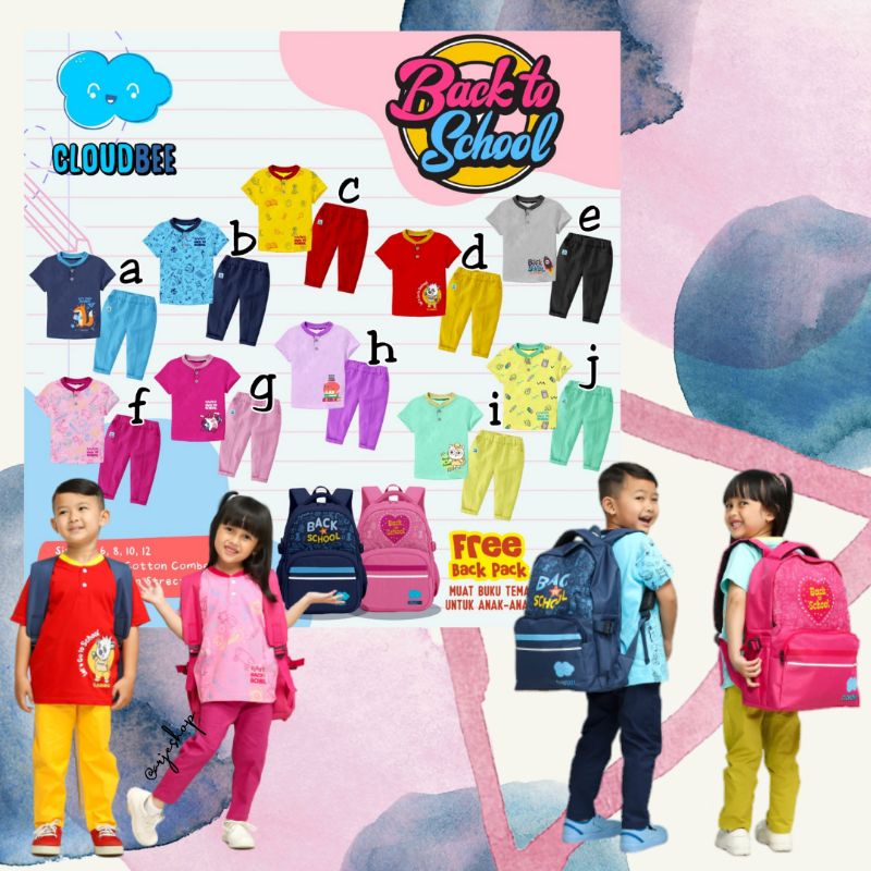 SETELAN ANAK / BACK TO SCHOOL CLOUDBEE