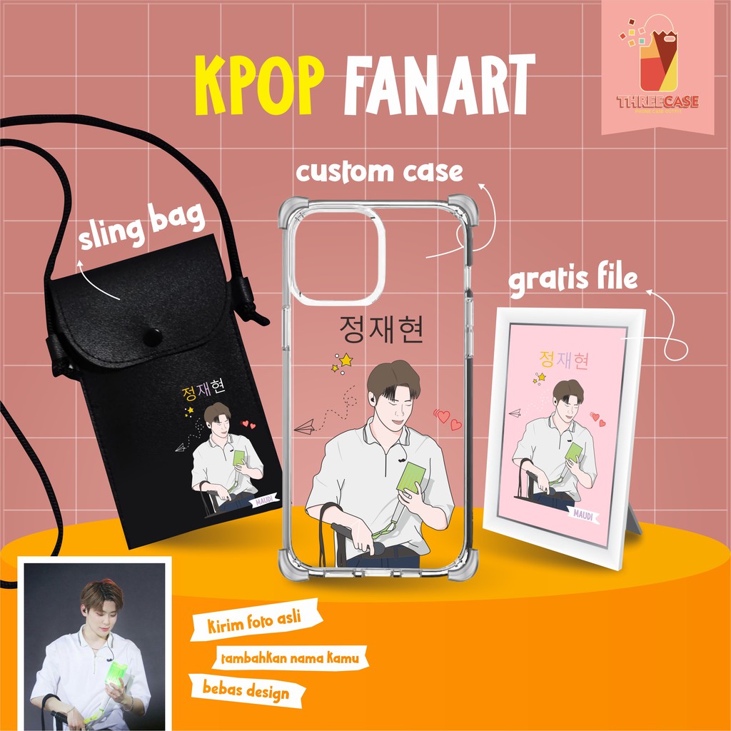 Kpop Fanart NCT Dream U 127 BTS EXO Produce 101 Custom Case Sling Bag Pouch Bag Premium