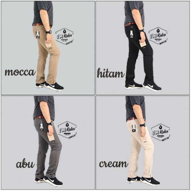 Celana chino pocket celana panjang pria