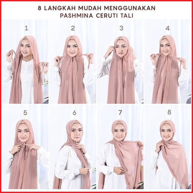 TERMURAH Pashmina Tali Panjang (180cmx75cm)