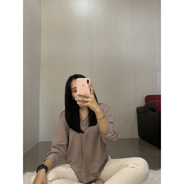 BEFAST - ZFS OOTD Wanita Blouse AYANA / ALUNA RAYON DIAMOND BLOUSE / Atasan Blouse Wanita / Blouse Casual / Blouse Polos Formal / Blouse Kerja / Blouse Keluaran Terbaru / Blouse Lengan Panjang