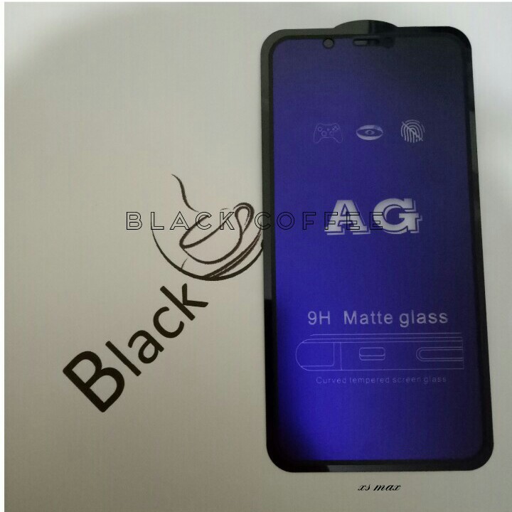 Tempered glass glare iPhone xs max screen protector matte