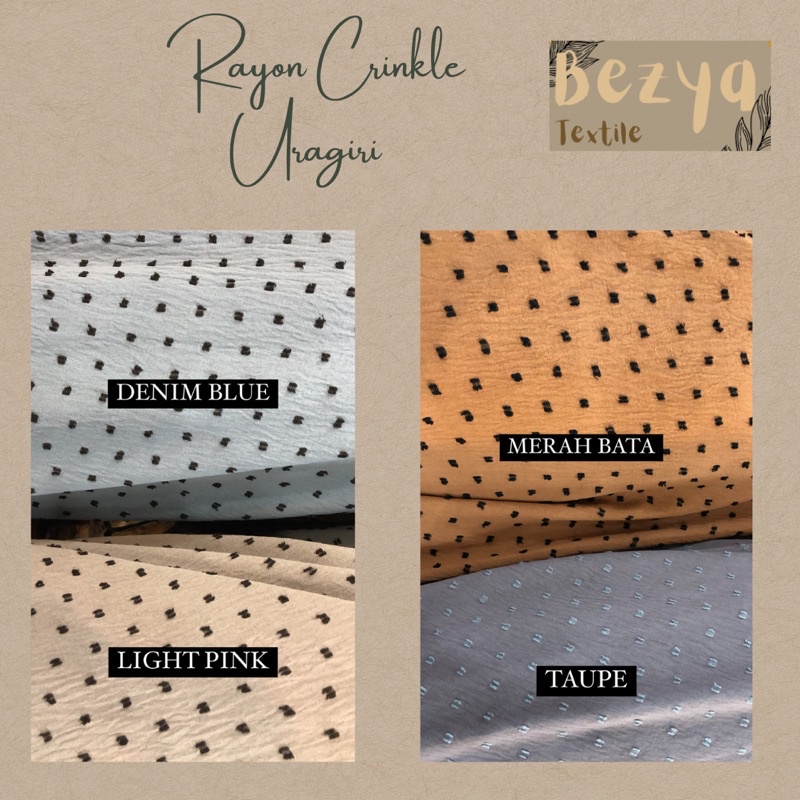 RAYON/ RAYON URAGIRI/ RAYON CRINKLE AIRFLOW