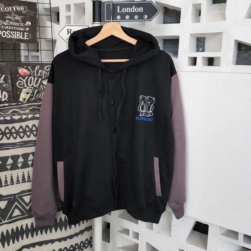 Jaket Wanita Oversize New Style Motif Supkelhc Bahaan Pleece Terbaru