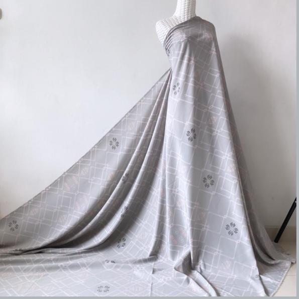 

Big Promo READY STOCK DELI GREY BAHAN CHANEL CREPE ...