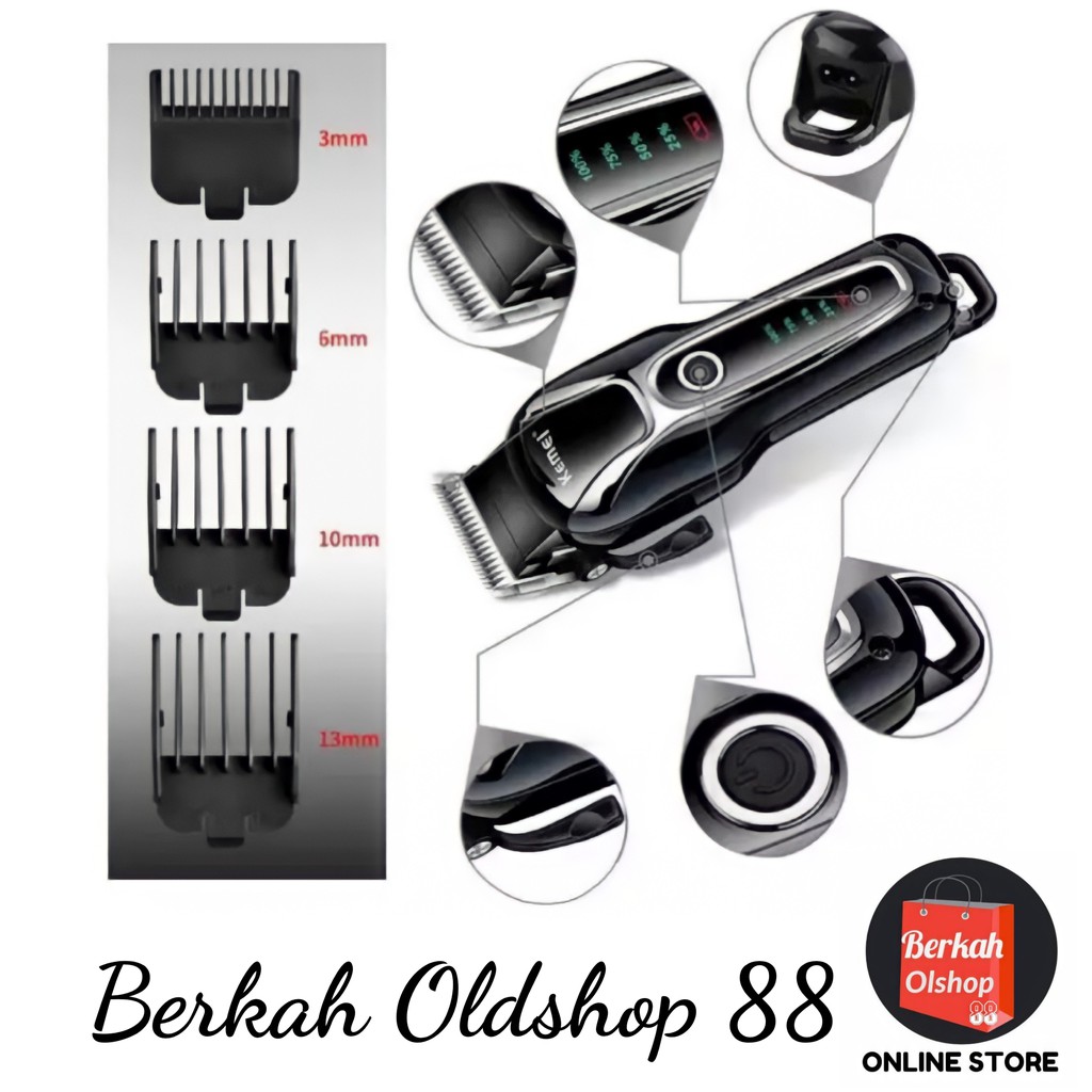 Berkah Oldshop 88 - Alat Cukur Hewan peliharan Pet Clipper Kemei KM-1991 Rechargeable