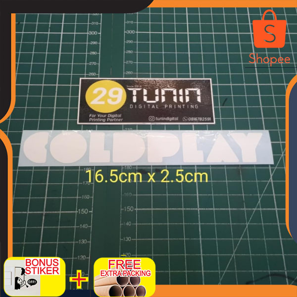 

Cutting Sticker Stiker Oracal Band Coldplay Elegan