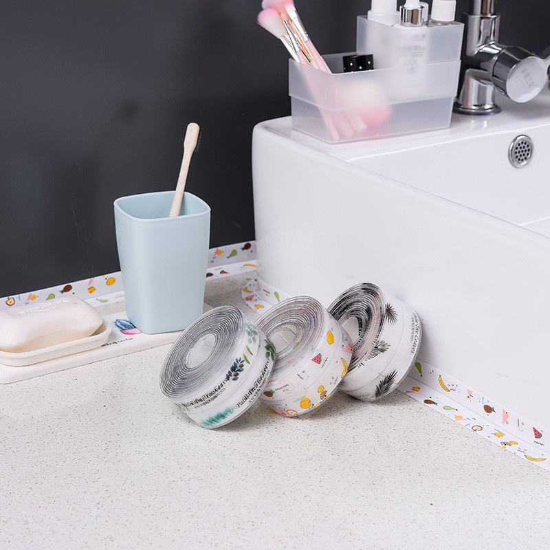 [1Roll Kitchen Waterproof and Mildew PVC Sealing Strip] [Sink Corner Living Room Sink Moisture-proof Tape] [Bathroom Corner Line Stickers]