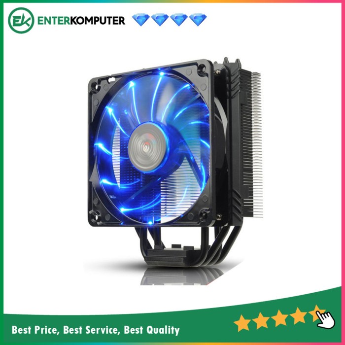 Coolerfan Enermax ETS-T40F-BK Multi Socket With Dual Fan 12CM Black Edition