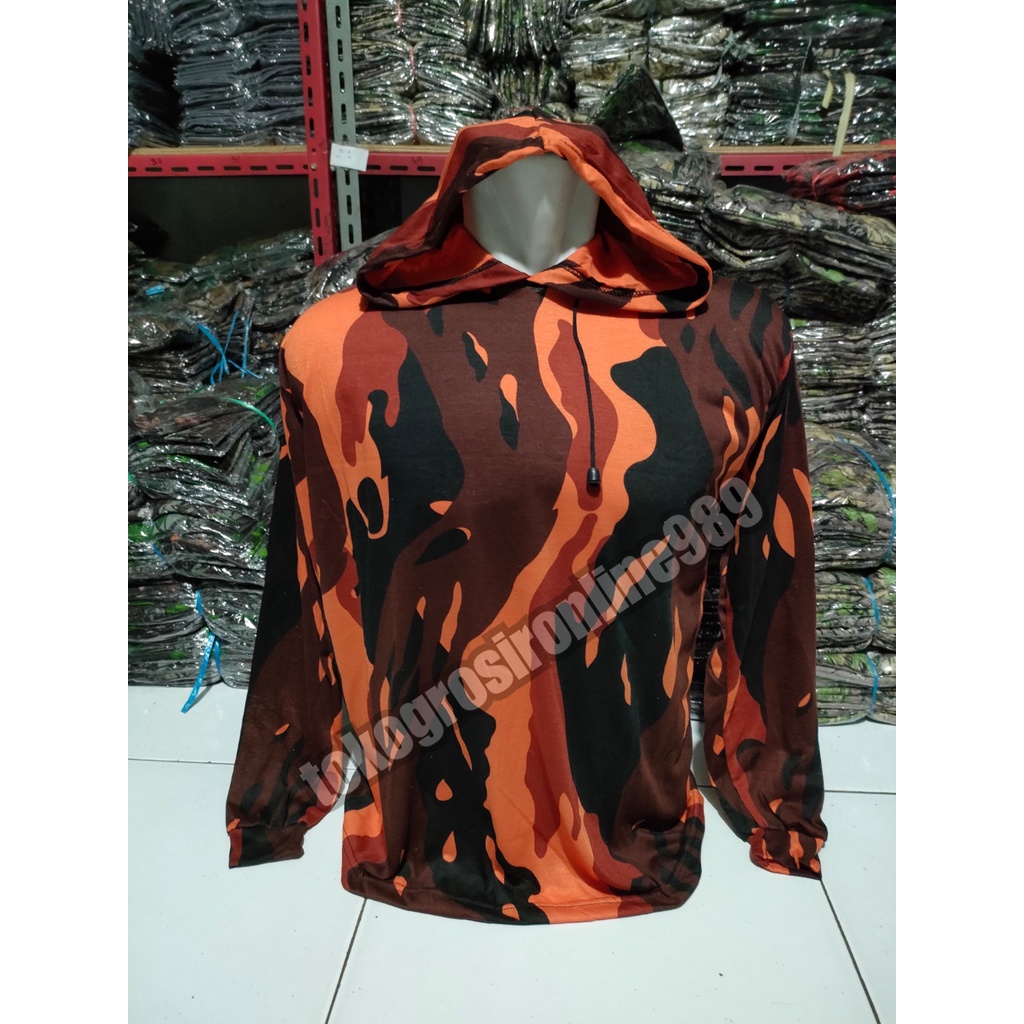 Kaos hoodie loreng pemuda pancasila