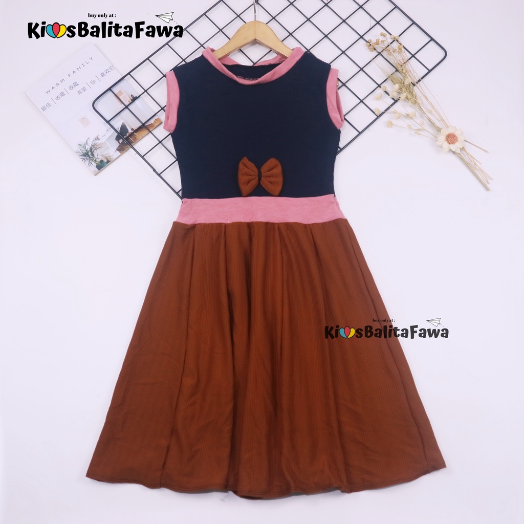 Dress Lala Uk 8-9 Th / Dress Anak Perempuan Baju Cewek Yukensi Dres Batik Murah Casual Pesta Adem