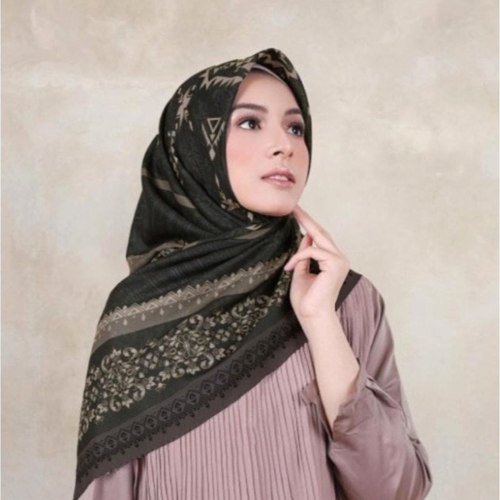 Diskon!! Kerudung Jumbo Ukuran 130 x 130 Jilbab Segiempat Khimar Jumbo Hijab Syar&quot;i Motif Asha Series