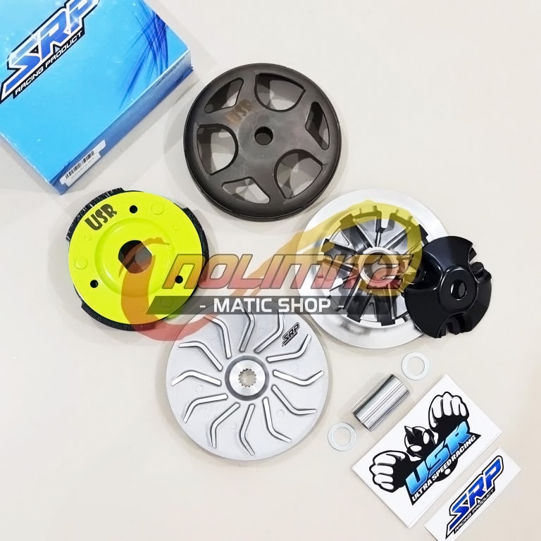 Paket CVT Pulley Mangkok Kampas SRP Ultra Speed Racing NMAX Aerox Lexi