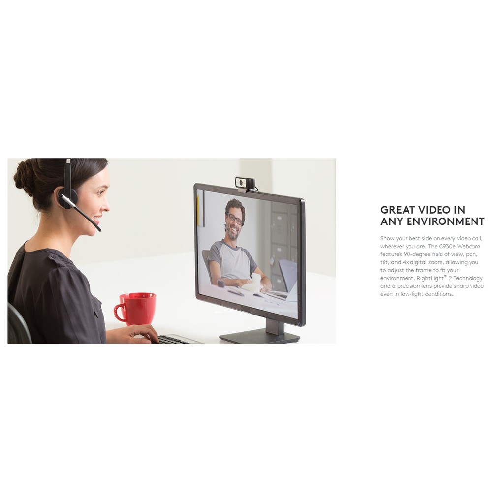 Webcam logitech hd 1080p c930e quickcam - pc camera logitech