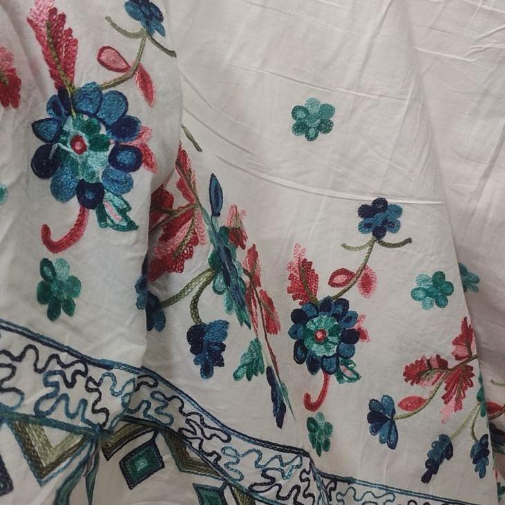 Termurah,, BAHAN KAIN COTTON BORDIR SATU SISI / KAIN COTTON/KAIN BORDIR