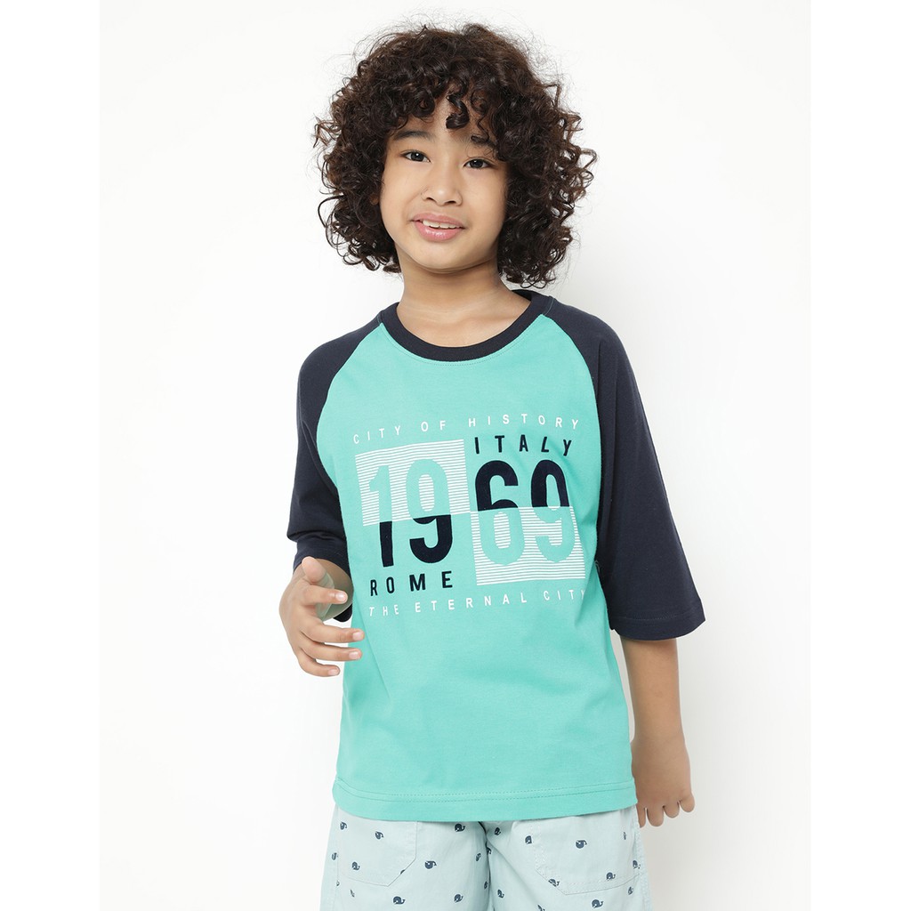 Matahari Little  M  T Shirt Basic Raglan 3Per4 Number 1960 