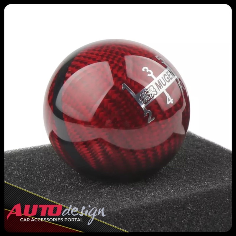 MUGEN Gear Shift Knob Mobil Carbon Fiber Glossy Premium