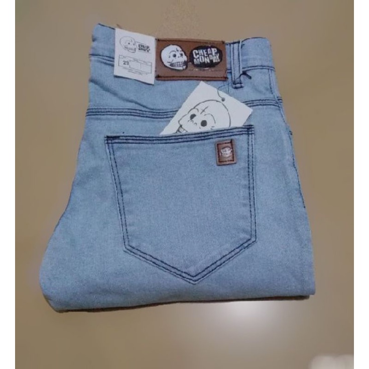 Celana panjang jeans pensil ngaret cheap Monday