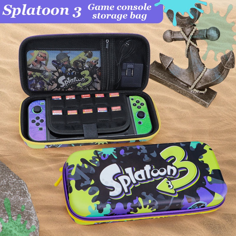 Case Pelindung Penyimpanan Konsol Game Nintendo Switch Splatoon 3 Tema V1 V2 / OLED