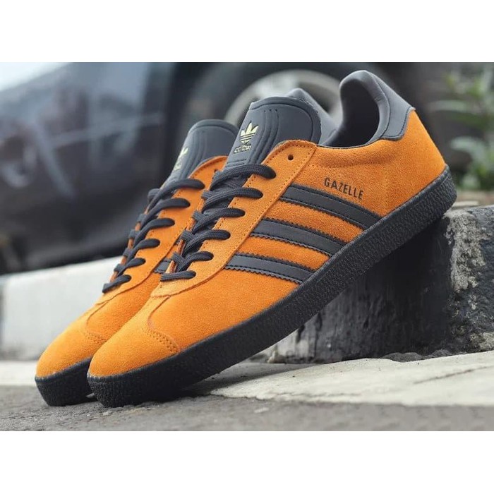SEPATU ADIDAS GAZELLE ORANGE BLACK ORIGINAL