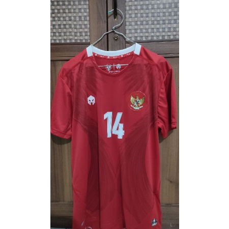 Jersey Player Issue home timnas indo BNWT size L + boxset