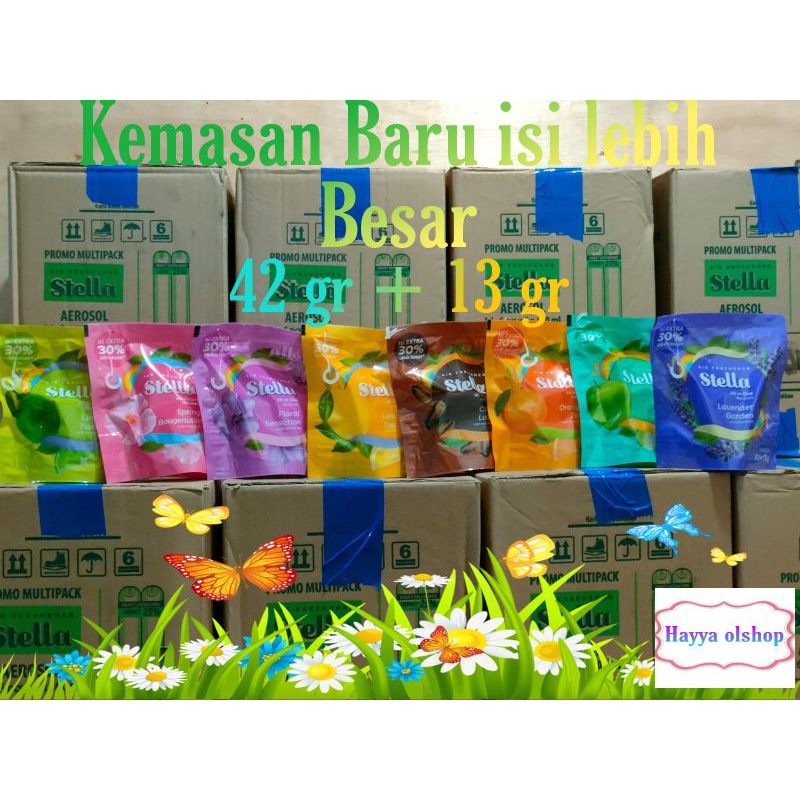STELLA ALL IN ONE 42gr + 13 gr (55gr)KEMASAN BARU ISI LEBIH BESAR