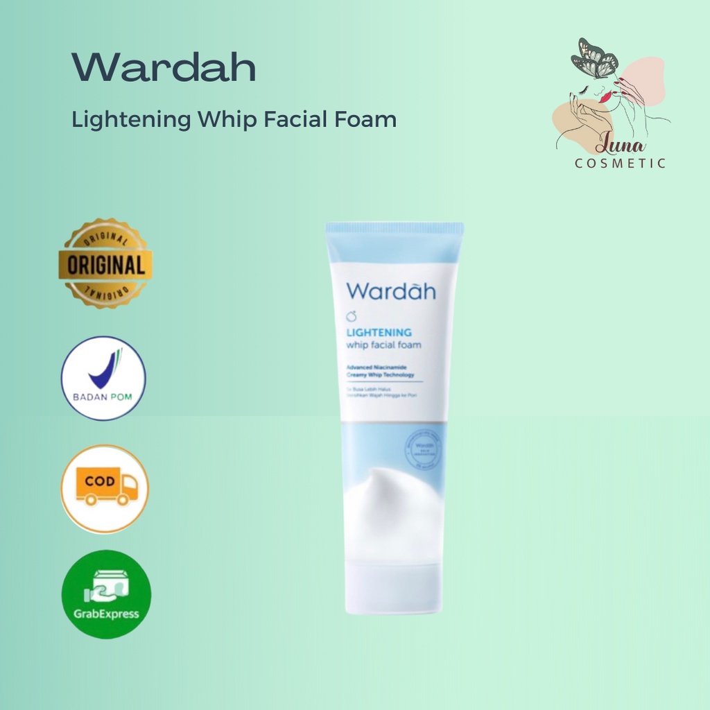 Wardah Lightening Whip Facial Foam - Pembersih Wajah (kulit berminyak)