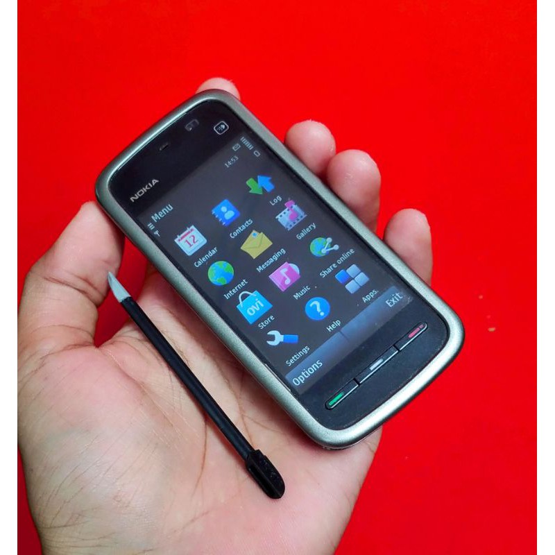 Hp jadul Nokia 5230 Xpres musik hp unik hp langk mulus original with pen no nokia 5800