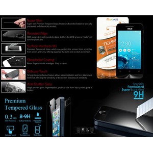 Peacock Tempered Glass Asus Zenfone 4 - Zenfone 4 (1600mah)