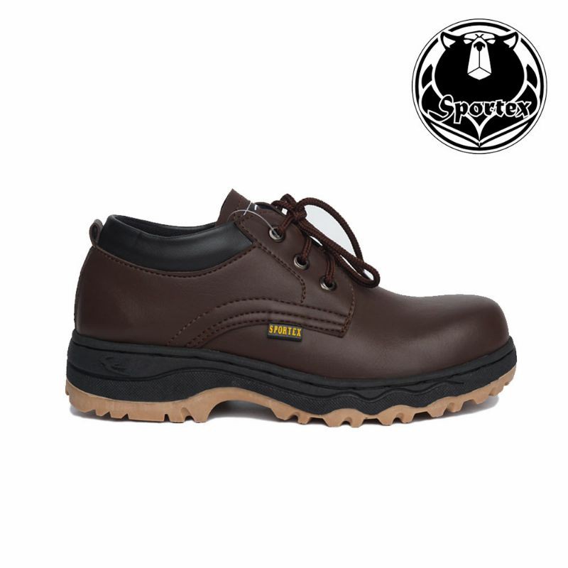 Sepatu Safety Pria Ujung Besi Type Pendek ORIGINAL SPORTEX Sol MX Bawah Cream