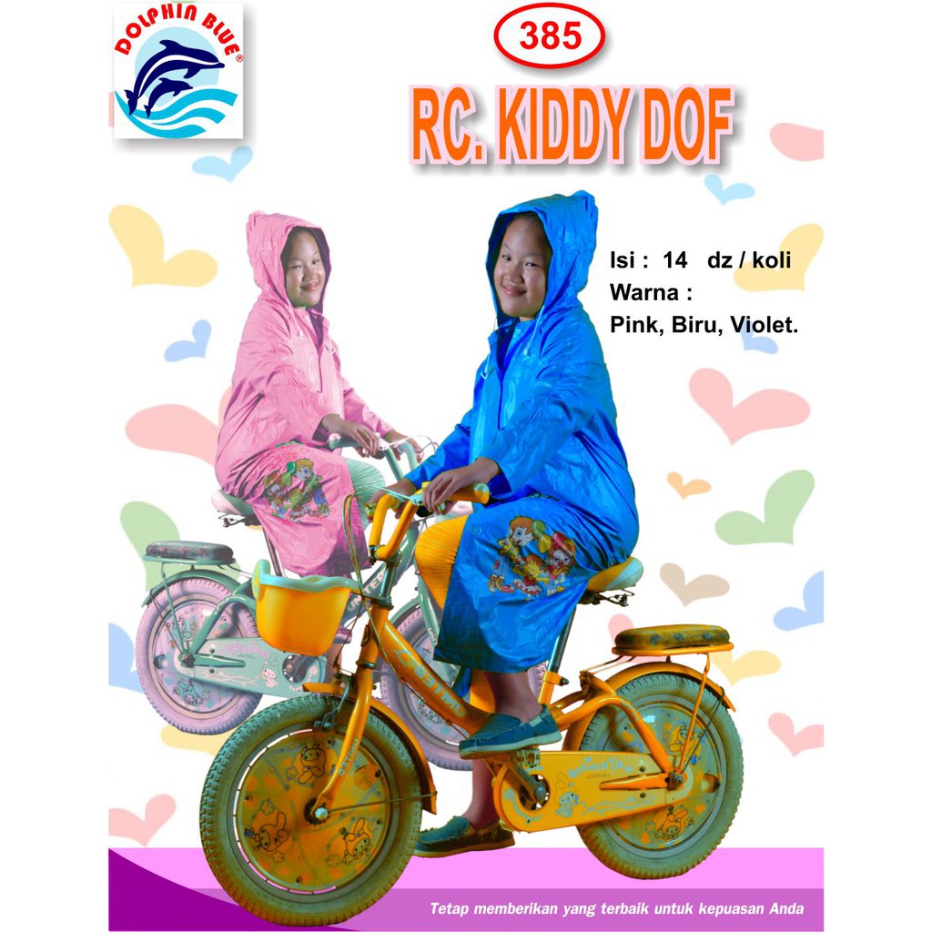 JAS HUJAN ANAK TERUSAN KIDDY DOF 385 JAS HUJAN PONCO JUBAH ANAK