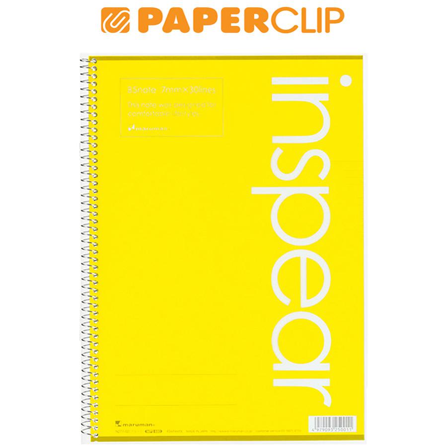 

NOTEBOOK B5 MARUMAN INSPEAR N277-04 SPIRAL YELLOW