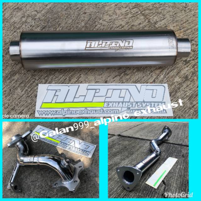 Downpipe frontpipe alpino plus resonator alpino for honda mobilio