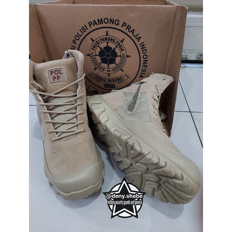 sepatu pol pp gurun import 6inchi