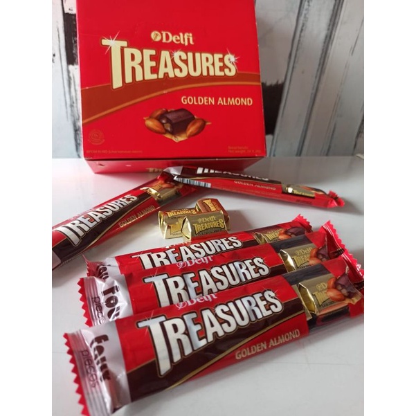 TREASURES COKELAT ALMOND / TREASURES COKLAT COOKIES N CREAM FREE BUBBLEWRAP