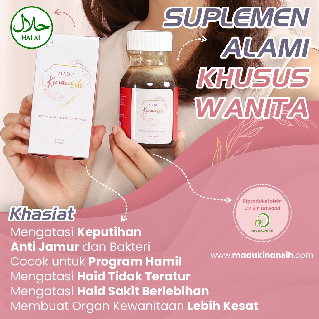 

Madu Kinansih - Solusi Masalah Wanita, Keputihan, dan Promil (Paket 2 Botol)
