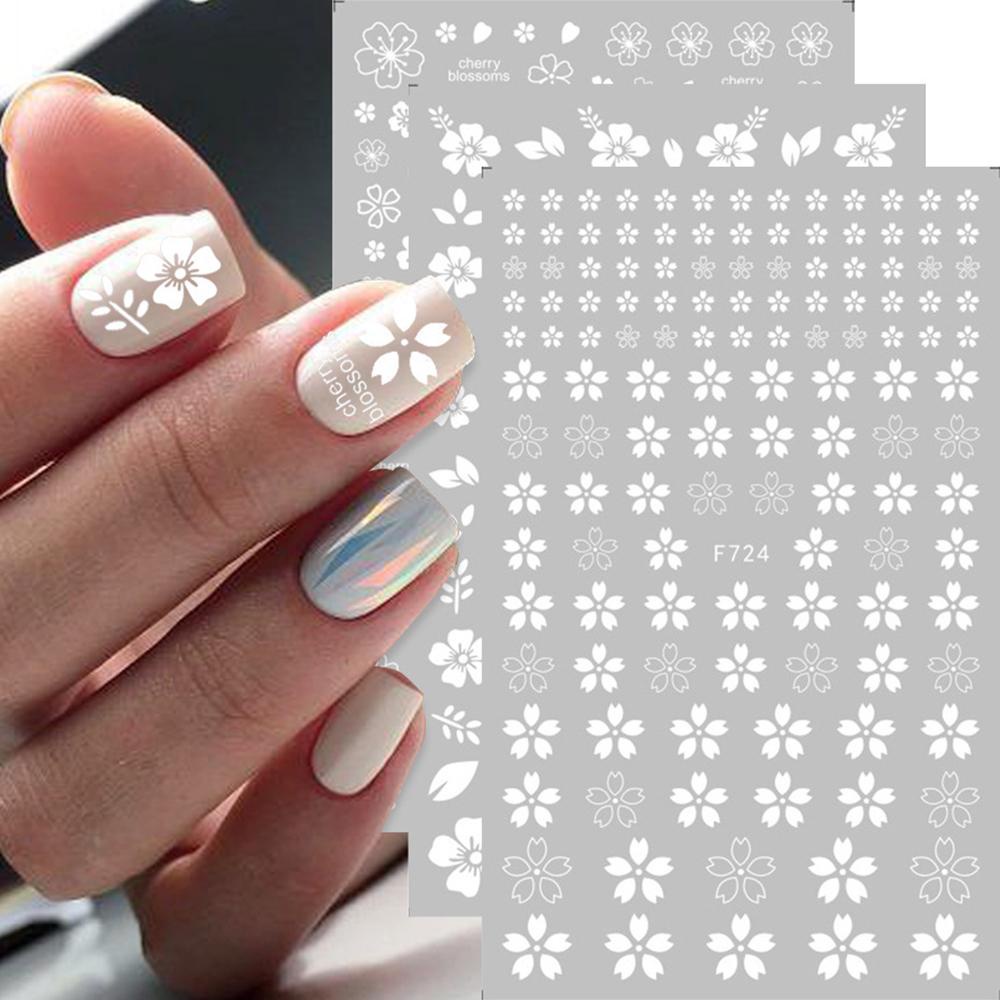 Top Nail Art Sticker Flower Bunga DIY Bunga Sakura Musim Panas