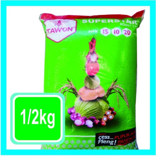 1/2 kg Pupuk BOOST 324 NPK 15 - 10 - 20 + TE cap Tawon Buah & Bunga