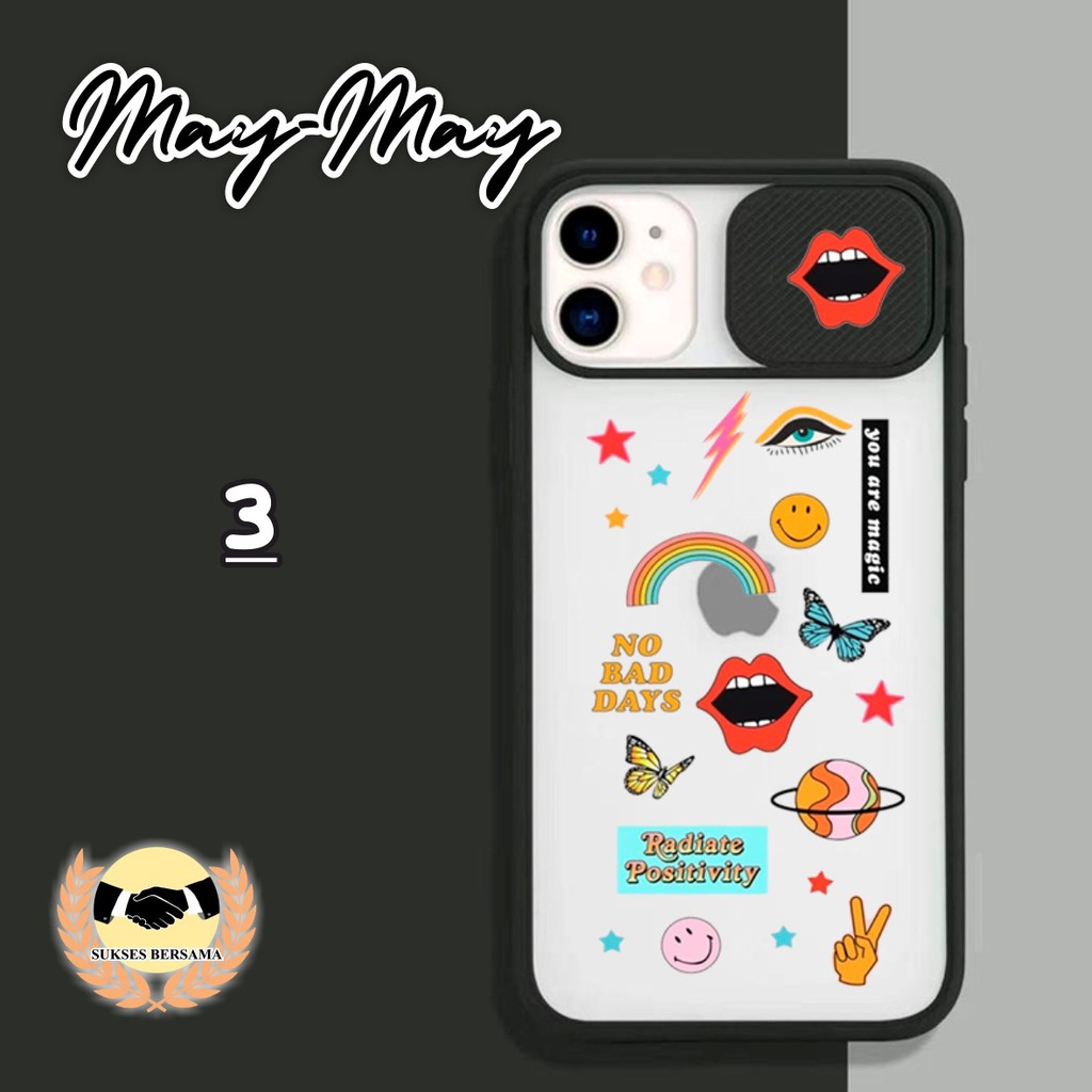 SOFTCASE SLIDE KAMERA MAY MAY OPPO VIVO SAMSUNG XIAOMI REDMI REALME IPHONE ALL TYPE BSB4811