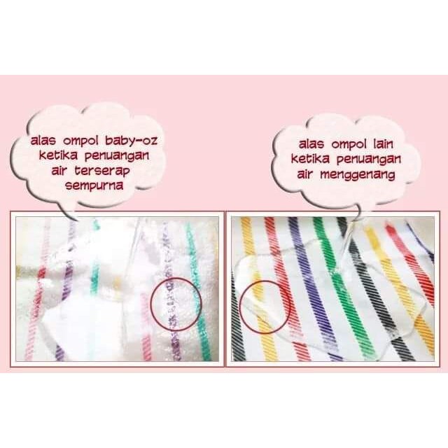 ORIGINAL Alas Ompol Baby OZ Garis / Popok Lurik Regular dan JUMBO
