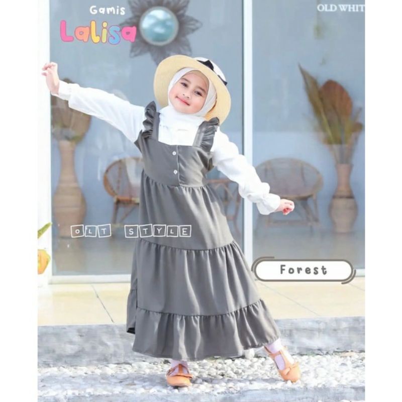 GAMIS MUSLIM ANAK LALISA SERIES  2-11TAHUN