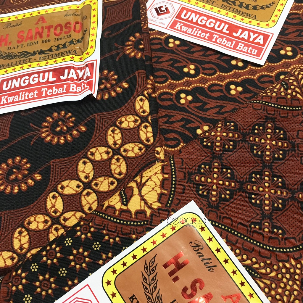 Ezpata kain batik halus Asli Pekalongan Jarik printing A H. Santoso halus tebal Kualitas Super motif RANDOM