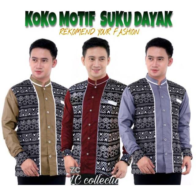 TERBARU KOKO MOTIF SUKU DAYAK