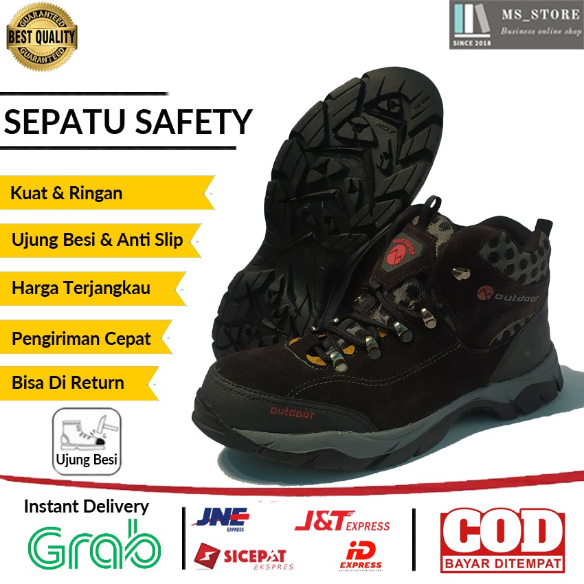 M Outdoor - Sepatu Hiking Pria Olahraga Gunung Boot Waterproof Original